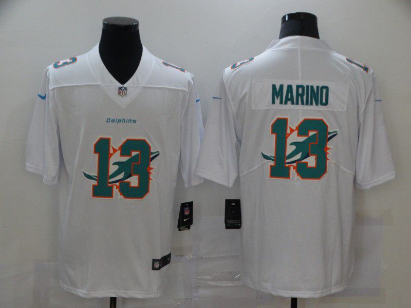 Men Miami Dolphins #13 Marino White Nike Vapor Untouchable Limited 2020 NFL Nike Jerseys